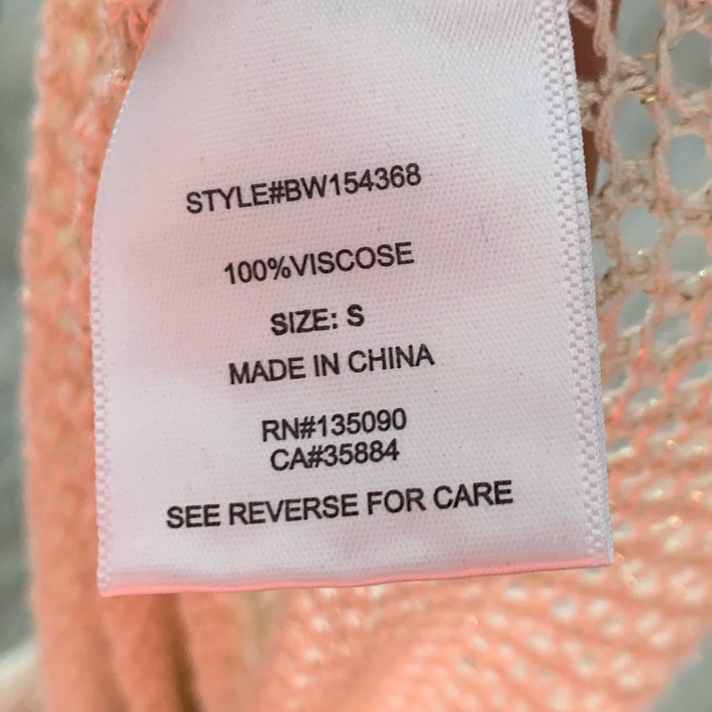 Gold Mesh Sweater Size S NWOT - Picture 3 of 3